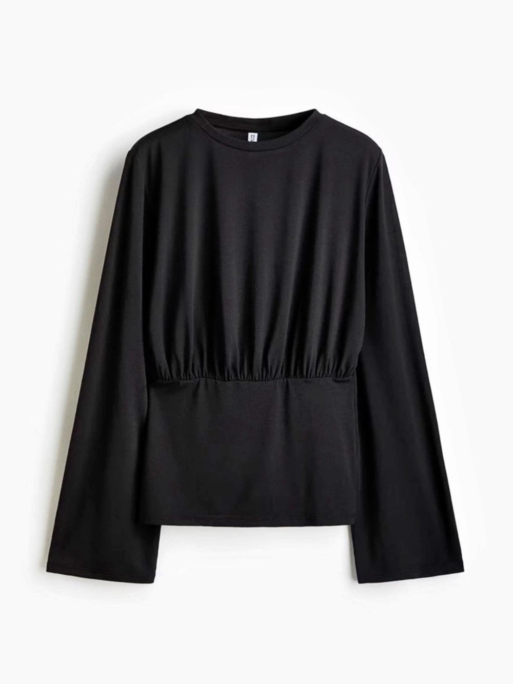 H&M WARDROBE.NYC H&M Long-Sleeved Cotton Top Long-Sleeved Cotton Top Black